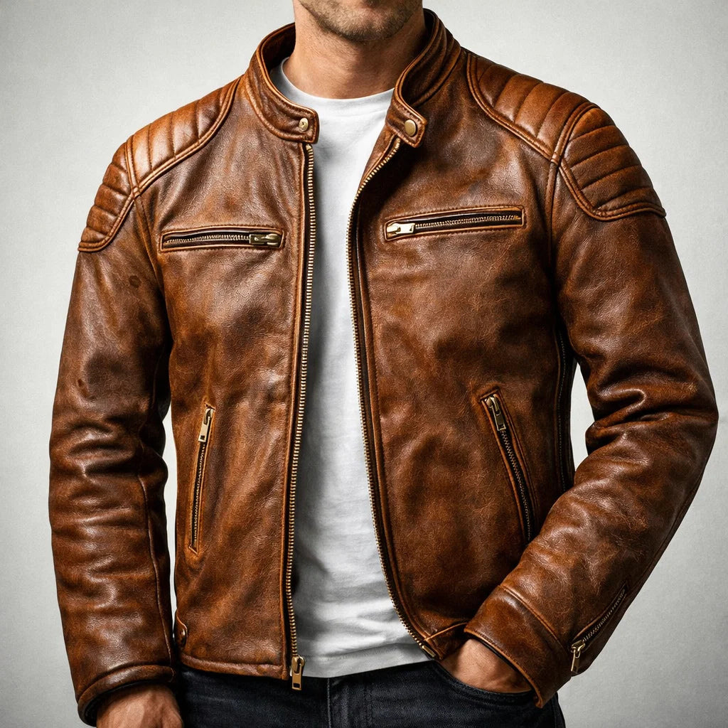 Alper - Premium Leather Moto Jacket