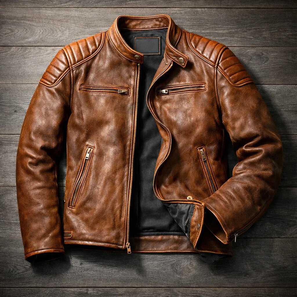 Alper - Premium Leather Moto Jacket