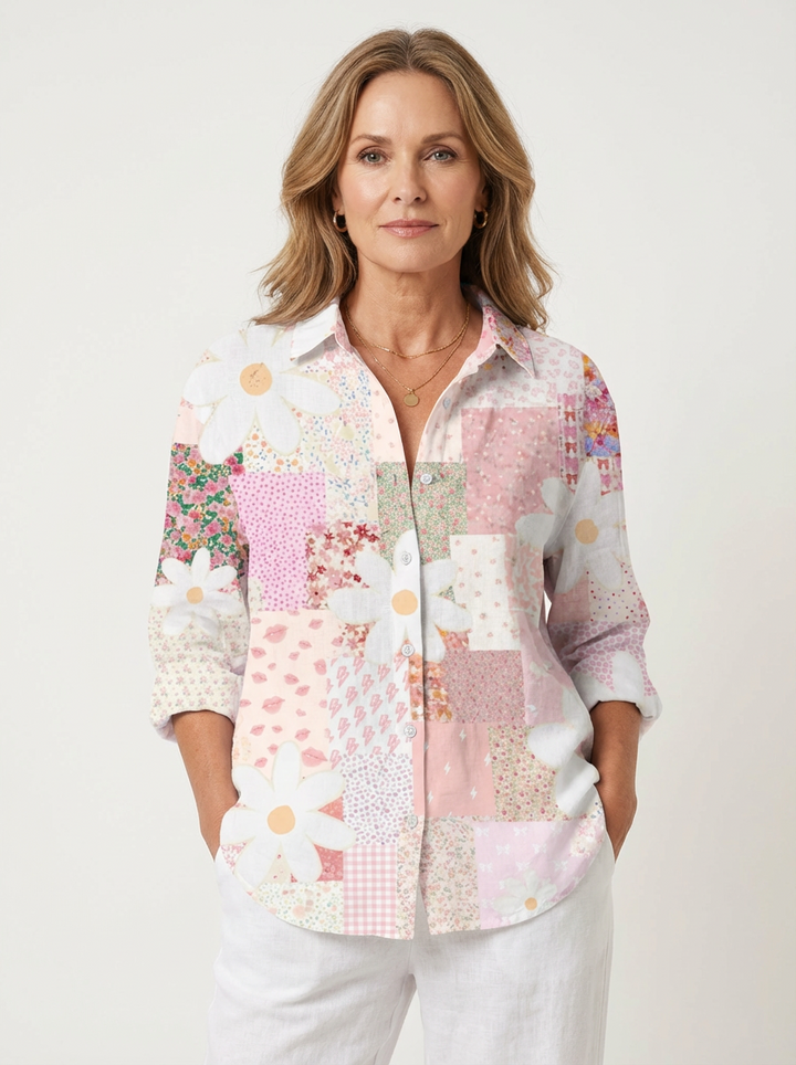 Fanny | Patchwork Daisy Blouse