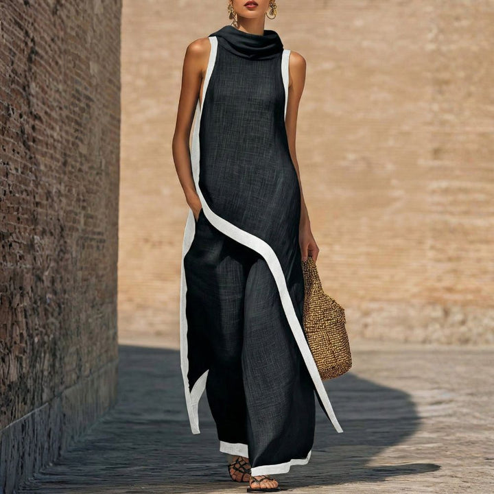 Gianna - Elegant Linen Two-Piece Set