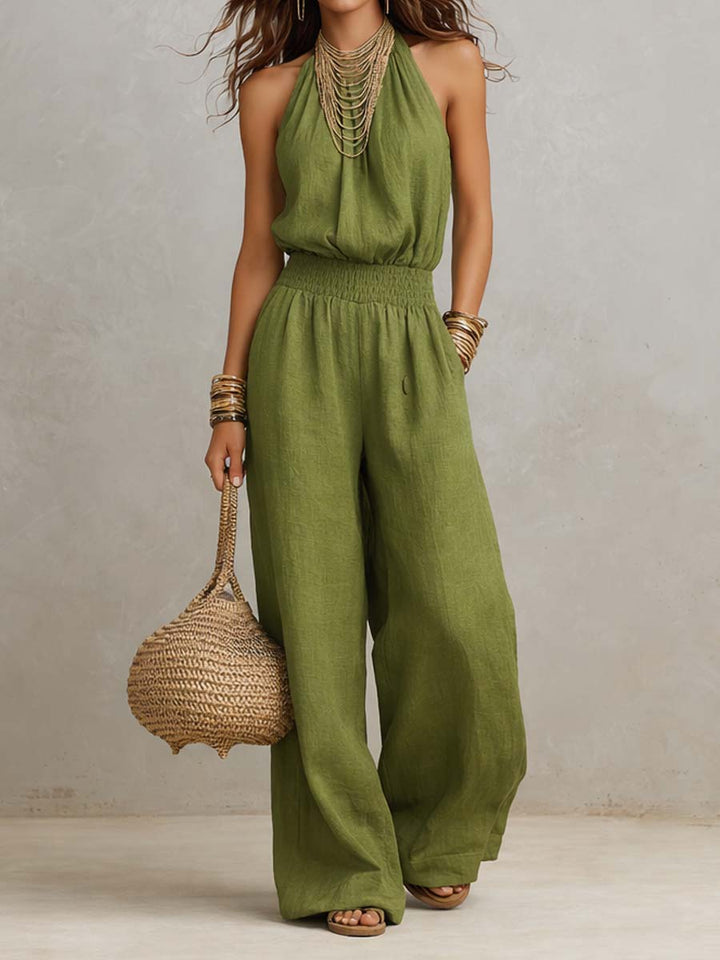 Fiora - Elegant Halter Jumpsuit