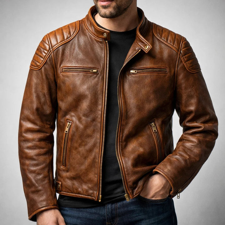 Alper - Premium Leather Moto Jacket