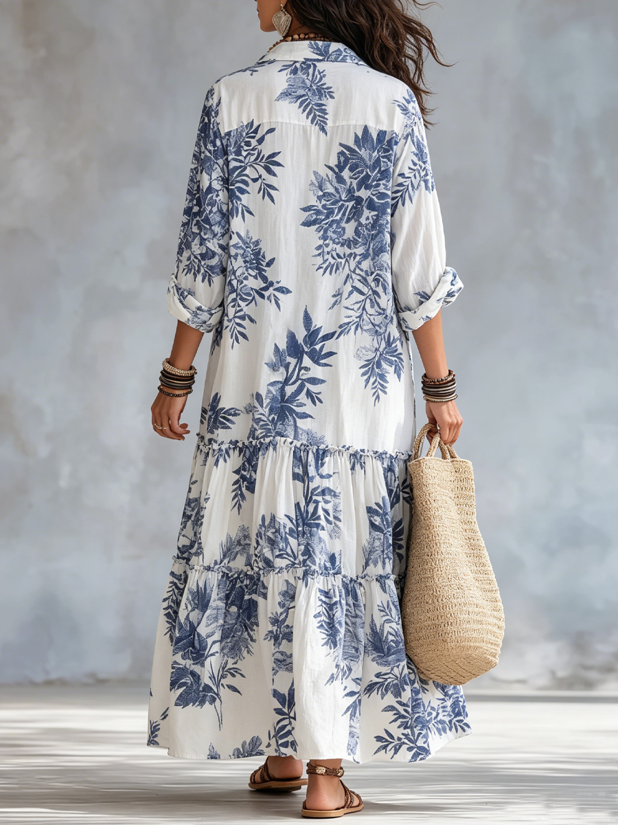 Carissa - Bohemian Floral Tiered Maxi Dress