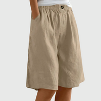Juliette - Wide-Leg Elastic-Waist Shorts