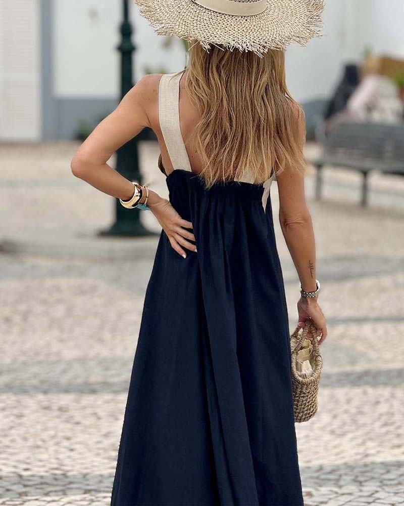 Aimee | Breathable Comfortable Crossed Maxi Dress