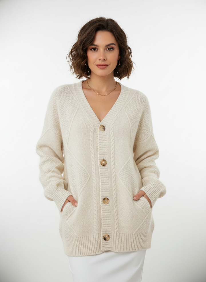 Éloise | Cable-Knit Cardigan