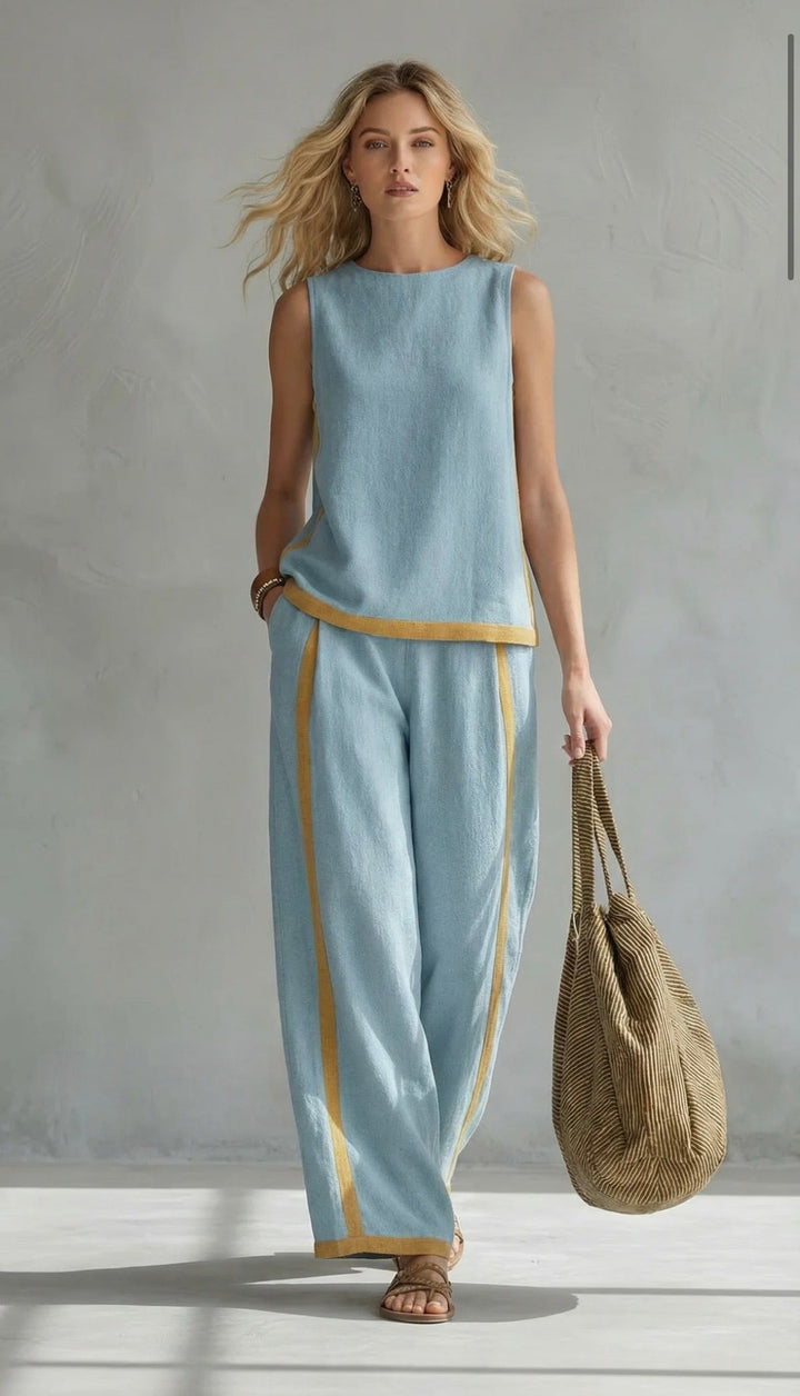 Velora | Elegant Cotton and Linen Suit