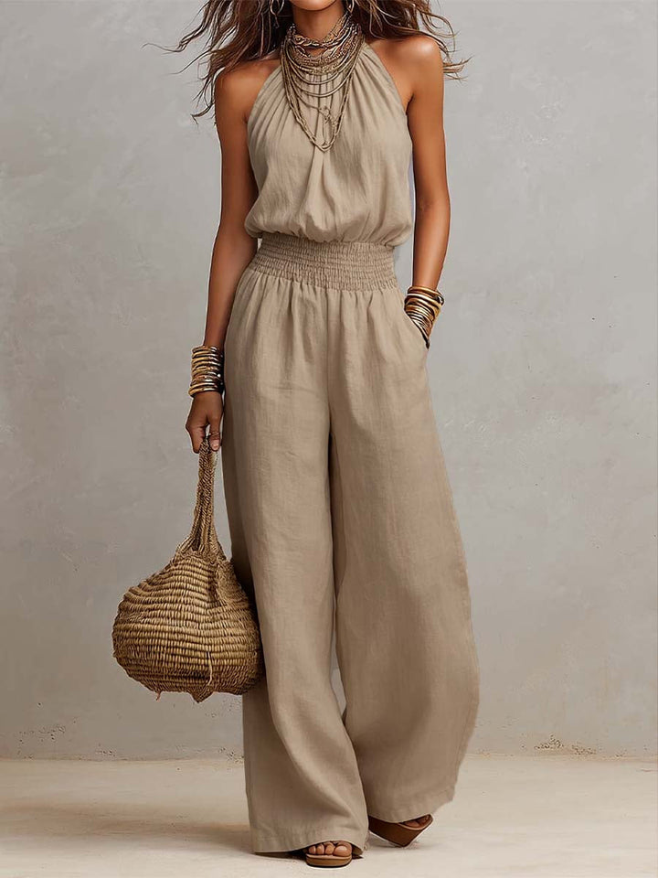 Fiora - Elegant Halter Jumpsuit