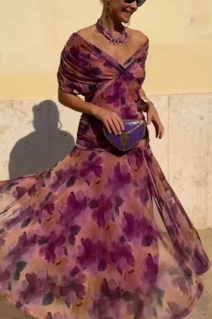 Emberly - Coral Evening Dress