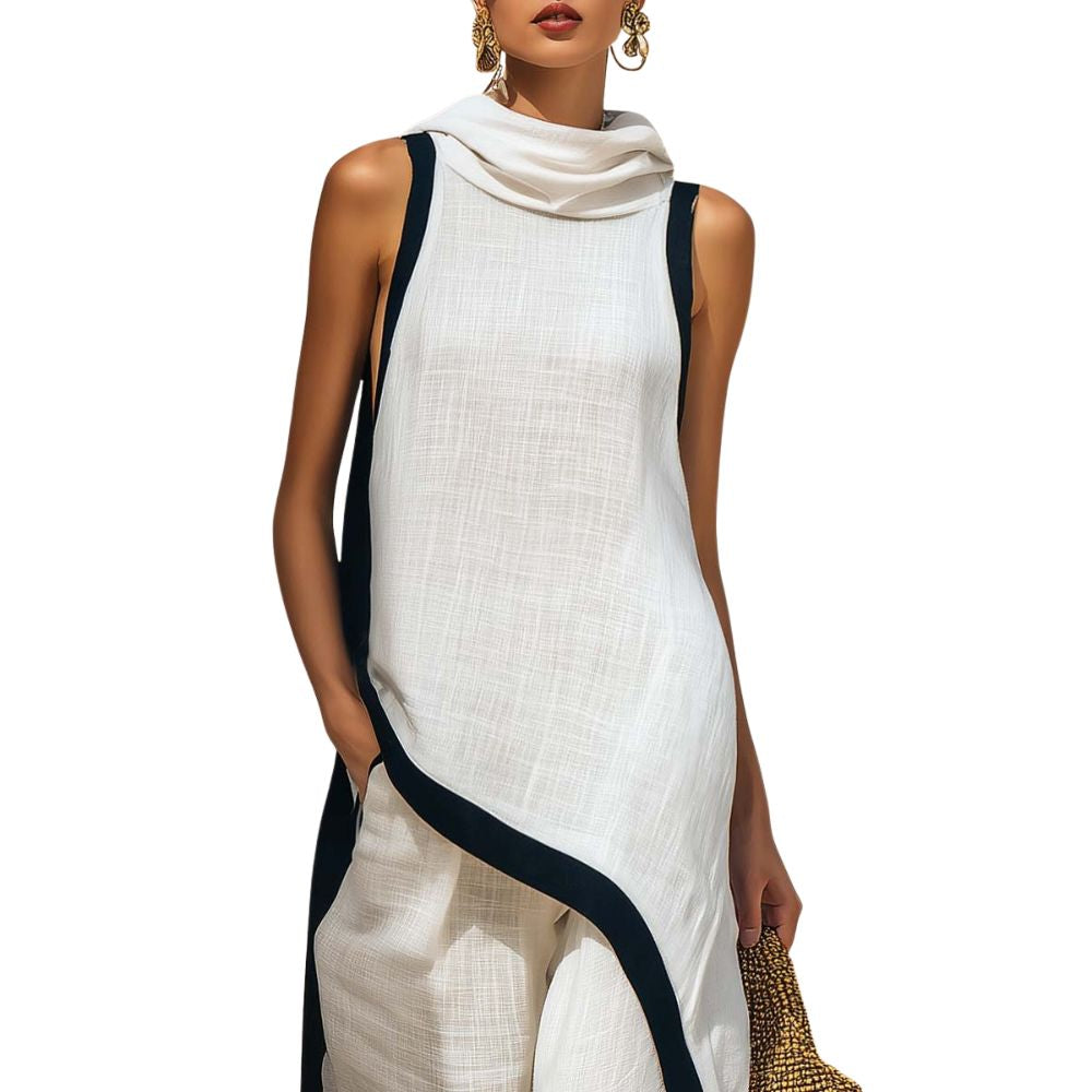 Gianna - Elegant Linen Two-Piece Set