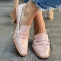Nola | MOCASSINS WITH WIDE HEEL SHINY
