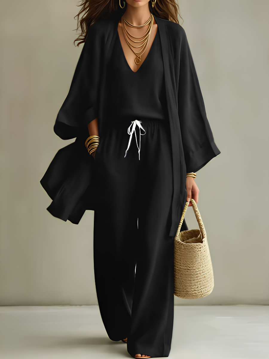 Elena - 3-Piece Linen Set