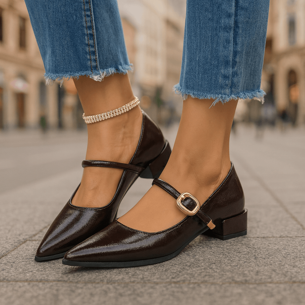 Alessia Leather Heels