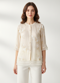 Althea Embroidered Cotton Top