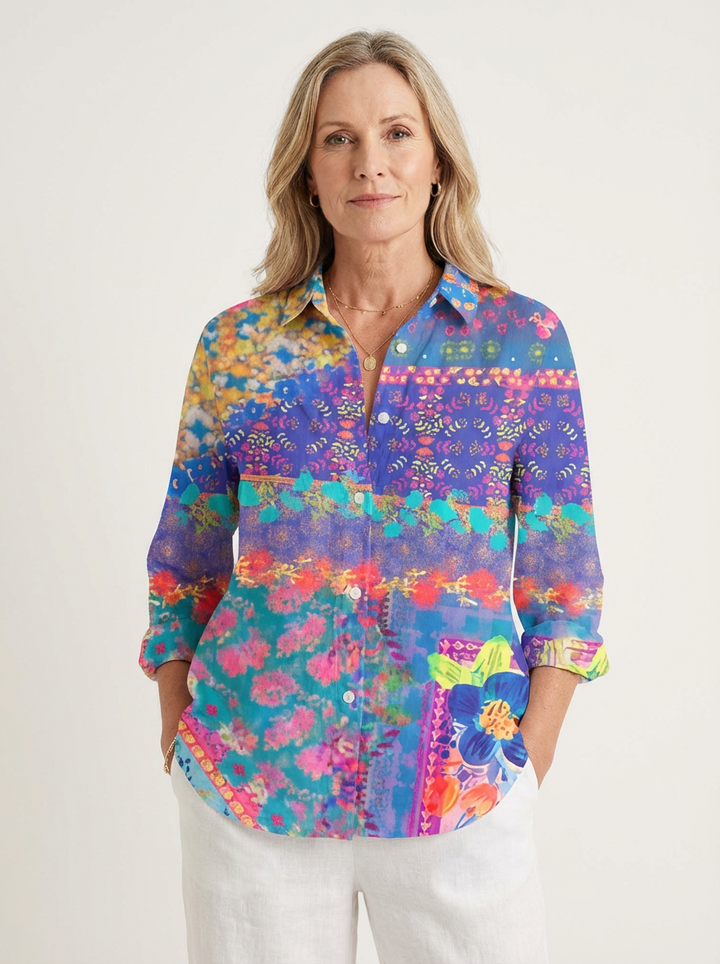 Selena | Vivid Garden Blouse