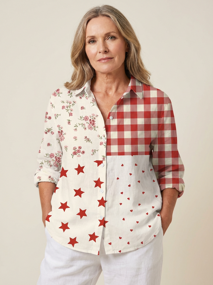 Elise | Country Patchwork Blouse