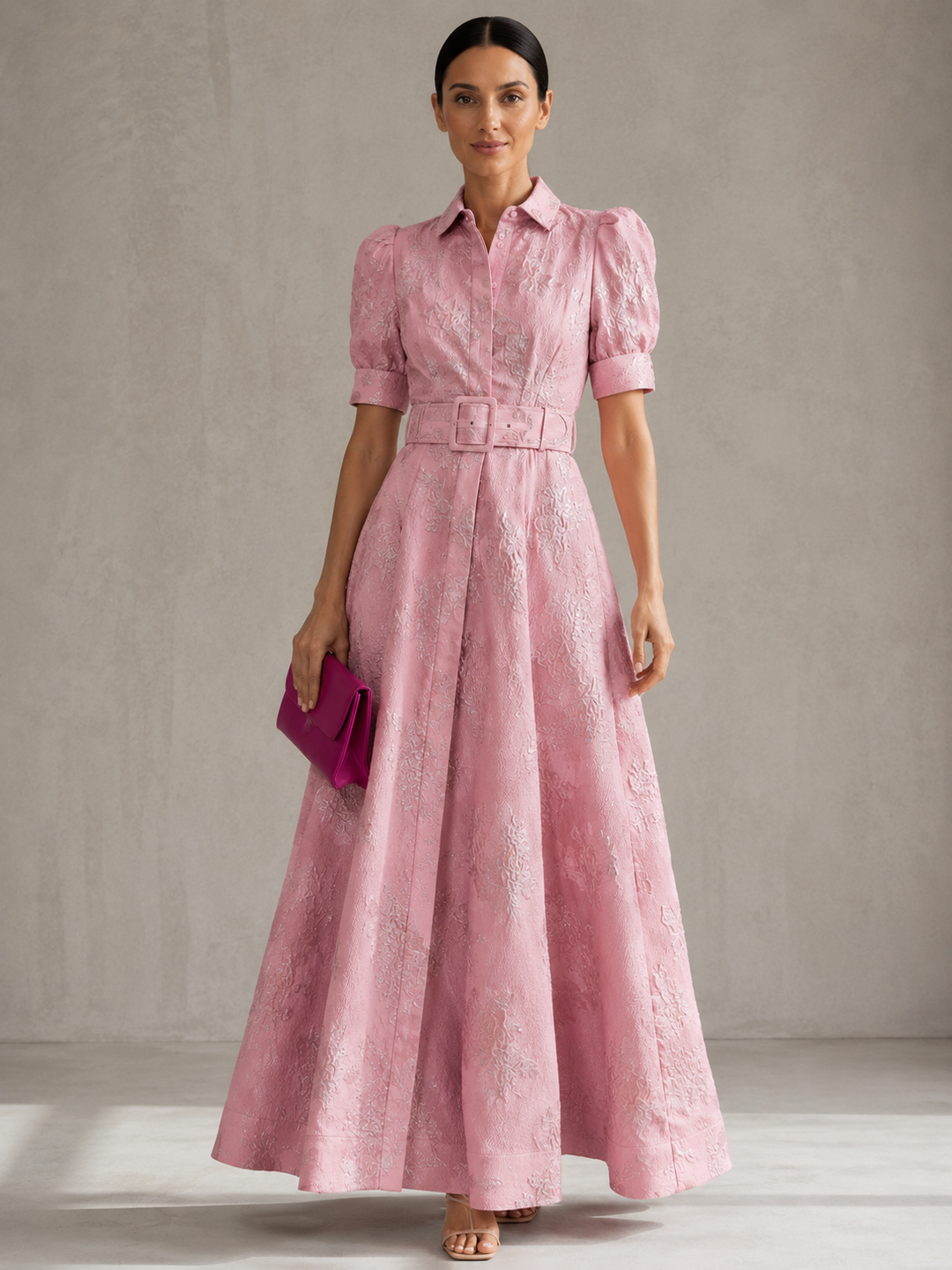 Ondine - Short Dress with Balloon Sleeves