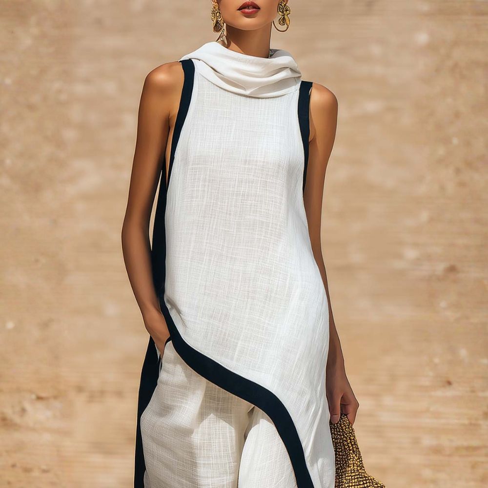 Gianna - Elegant Linen Two-Piece Set