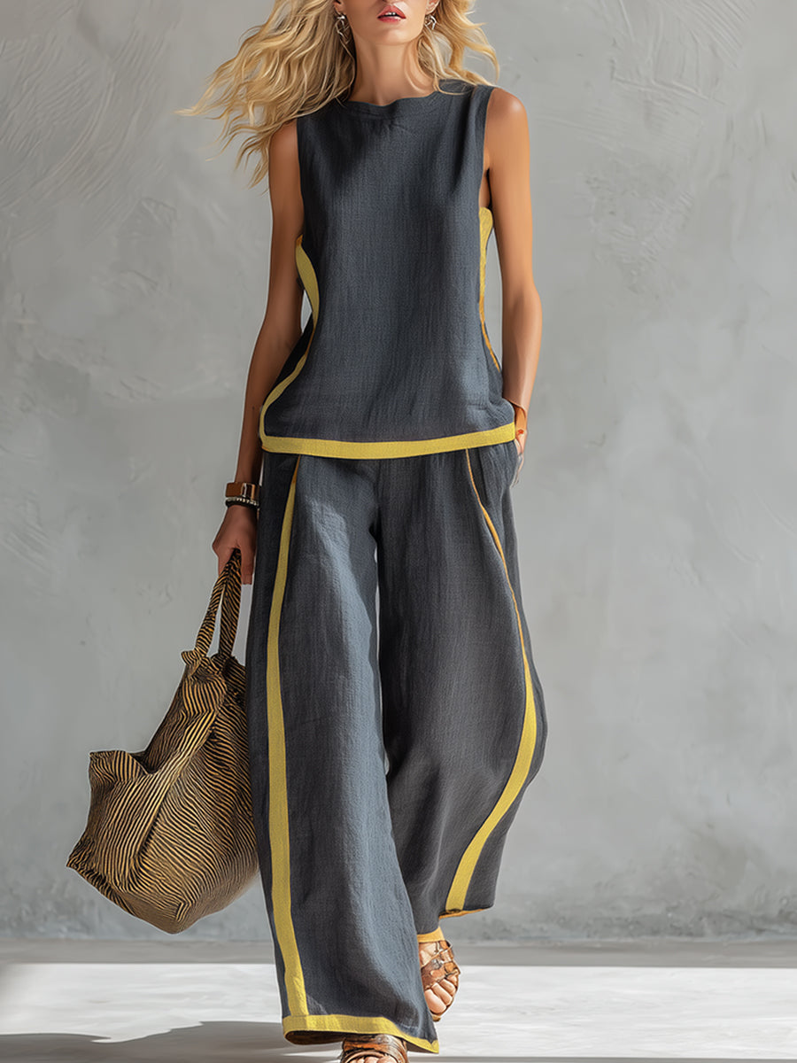 Velora | Elegant Cotton and Linen Suit
