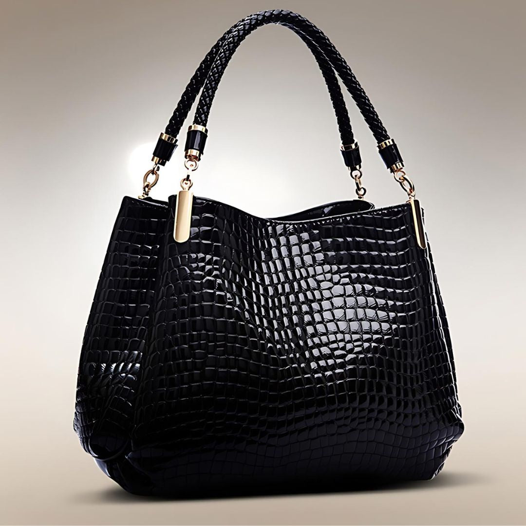 Montelisse - Crocodile Shoulder Bag