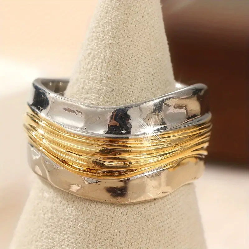 Two-Tone Ring | Silver & Gold