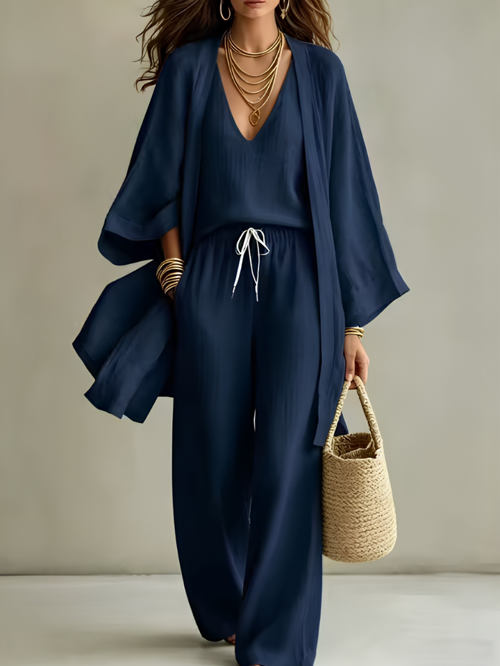 Elena - 3-Piece Linen Set