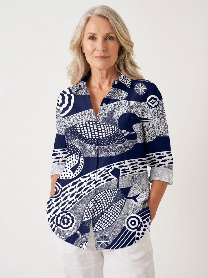 Marin | Duck & Fish Story Blouse