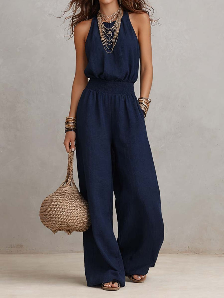 Fiora - Elegant Halter Jumpsuit