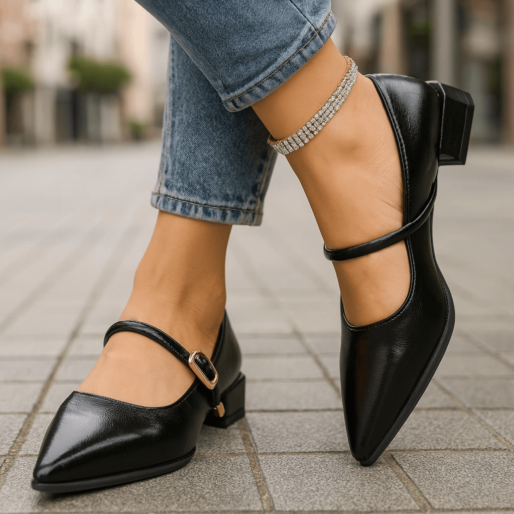 Alessia Leather Heels