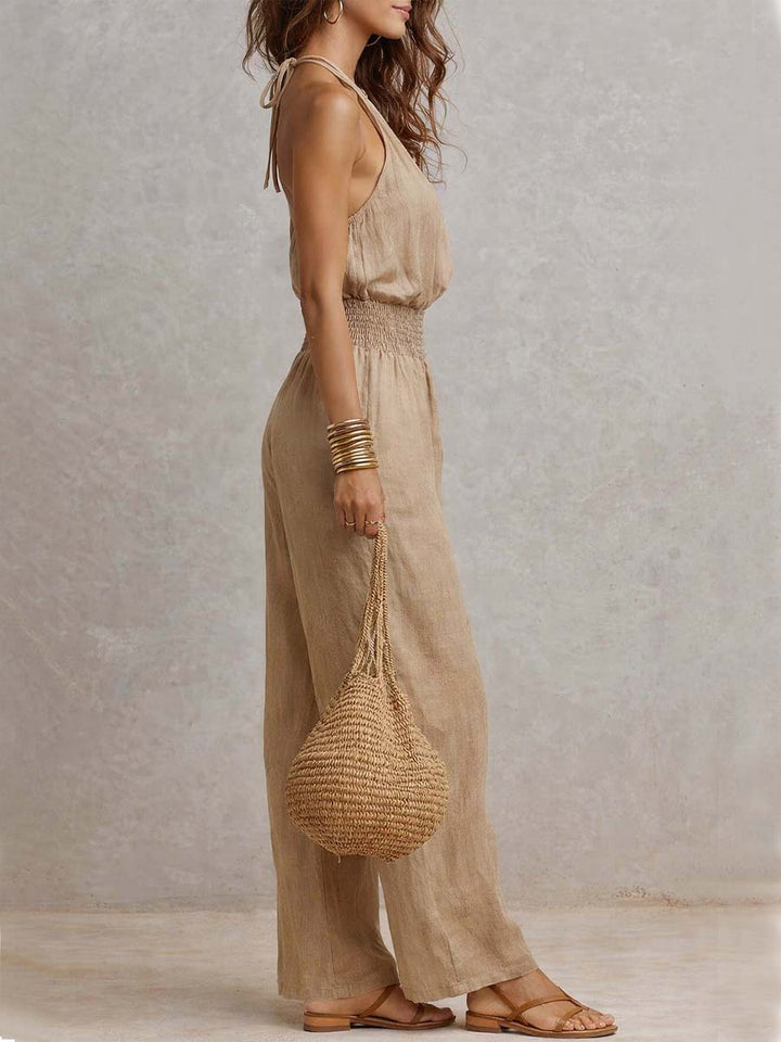 Fiora - Elegant Halter Jumpsuit