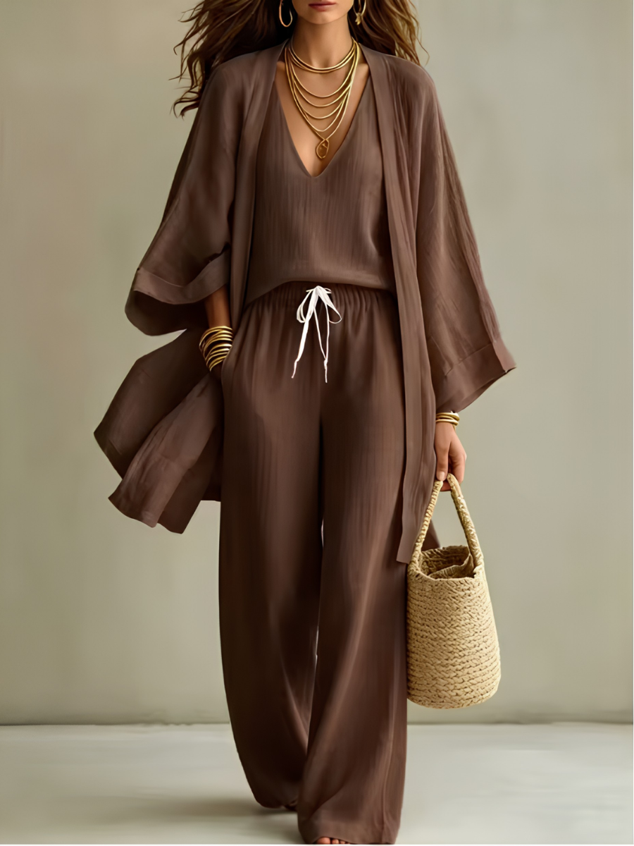 Elena - 3-Piece Linen Set