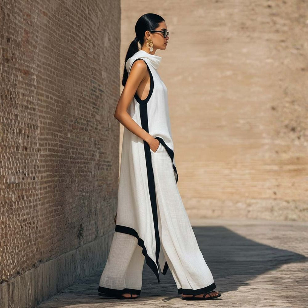 Gianna - Elegant Linen Two-Piece Set