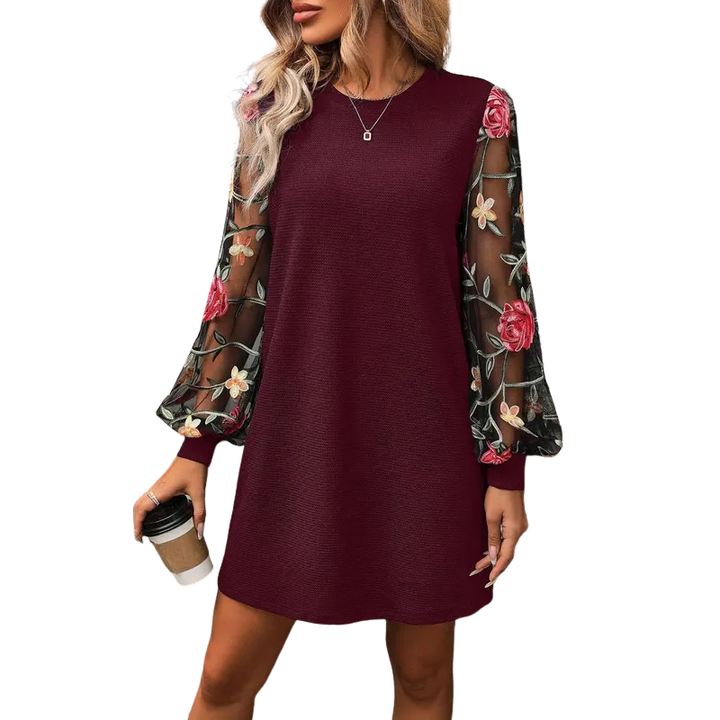 Amalia™ – Floral Embroidered Dress