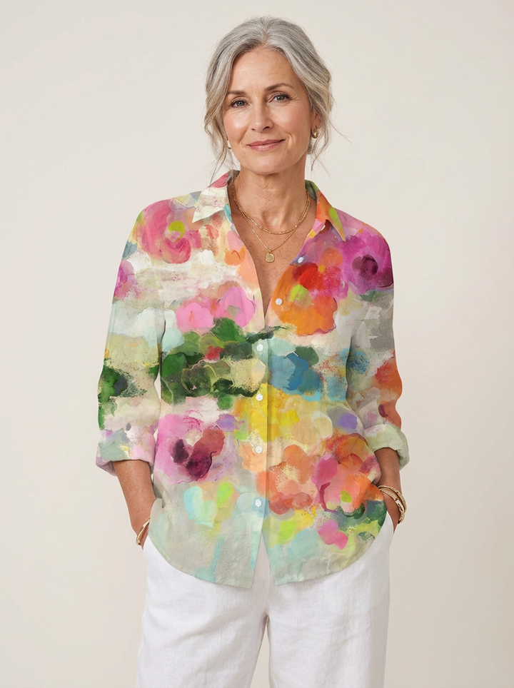 Elara | Watercolor Dreams Blouse