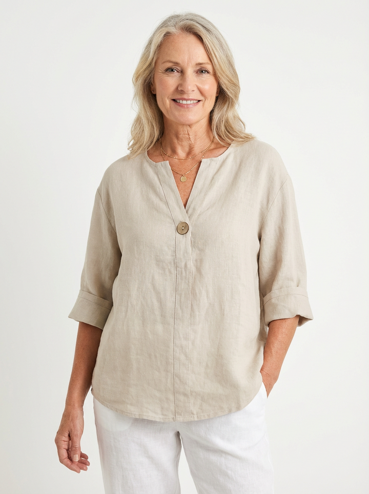 Zamma | Relaxed V-Neck Top