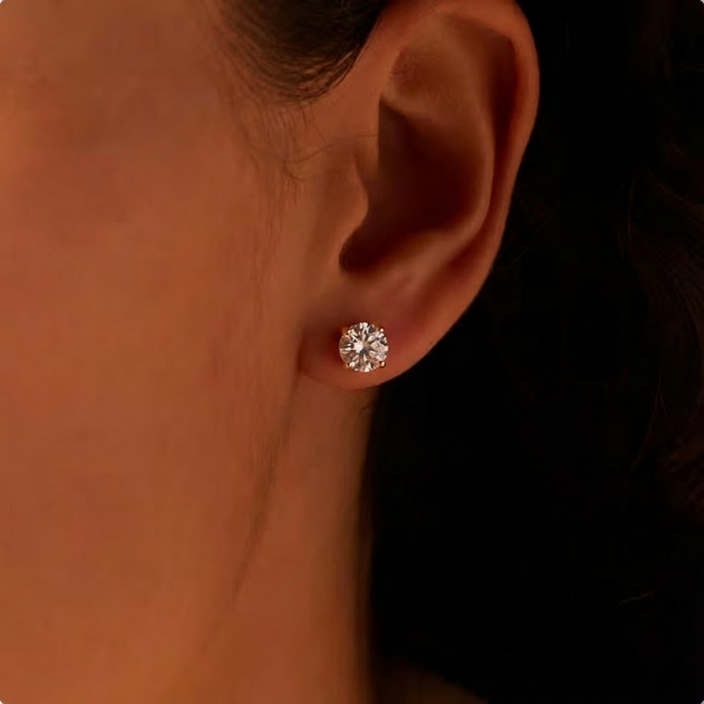 Set of 3 pairs of elegant earrings