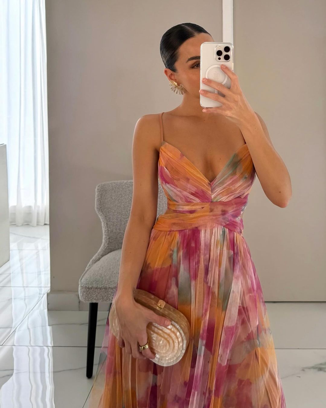 Priya - Enchanting Floral Print Maxi Dress