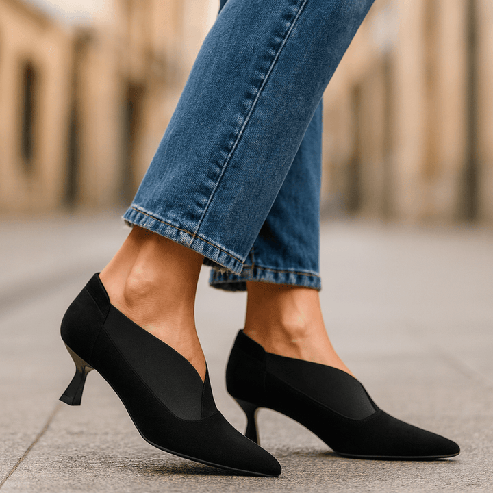 Elina Suede Heels