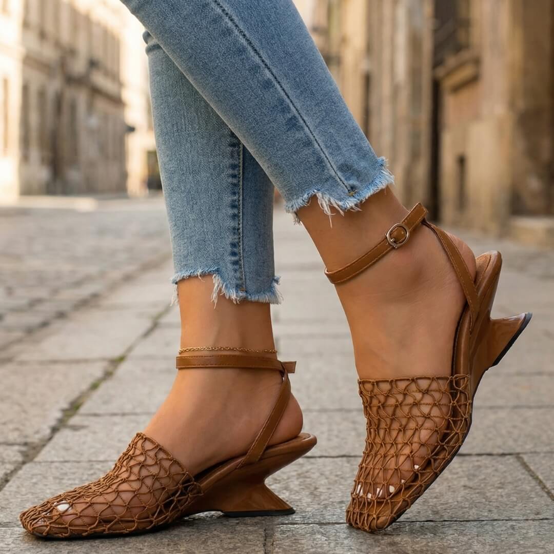 Riley Mesh Heels