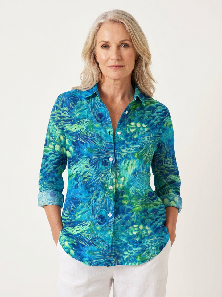 Florina | Peacock Grace Blouse