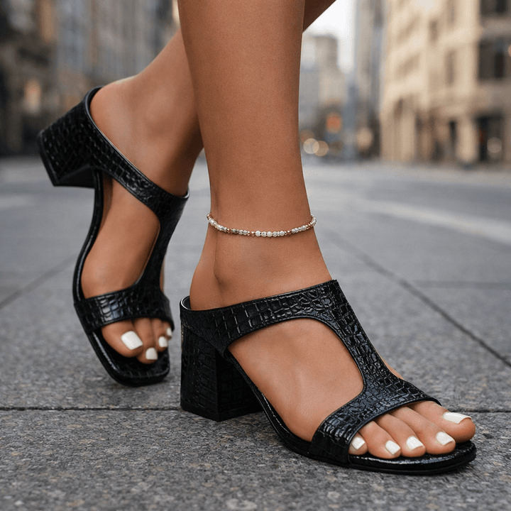Zelira Leather Heels