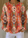 Selma | Sweater with Ethnic Floral Pattern