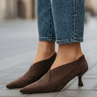Elina Suede Heels