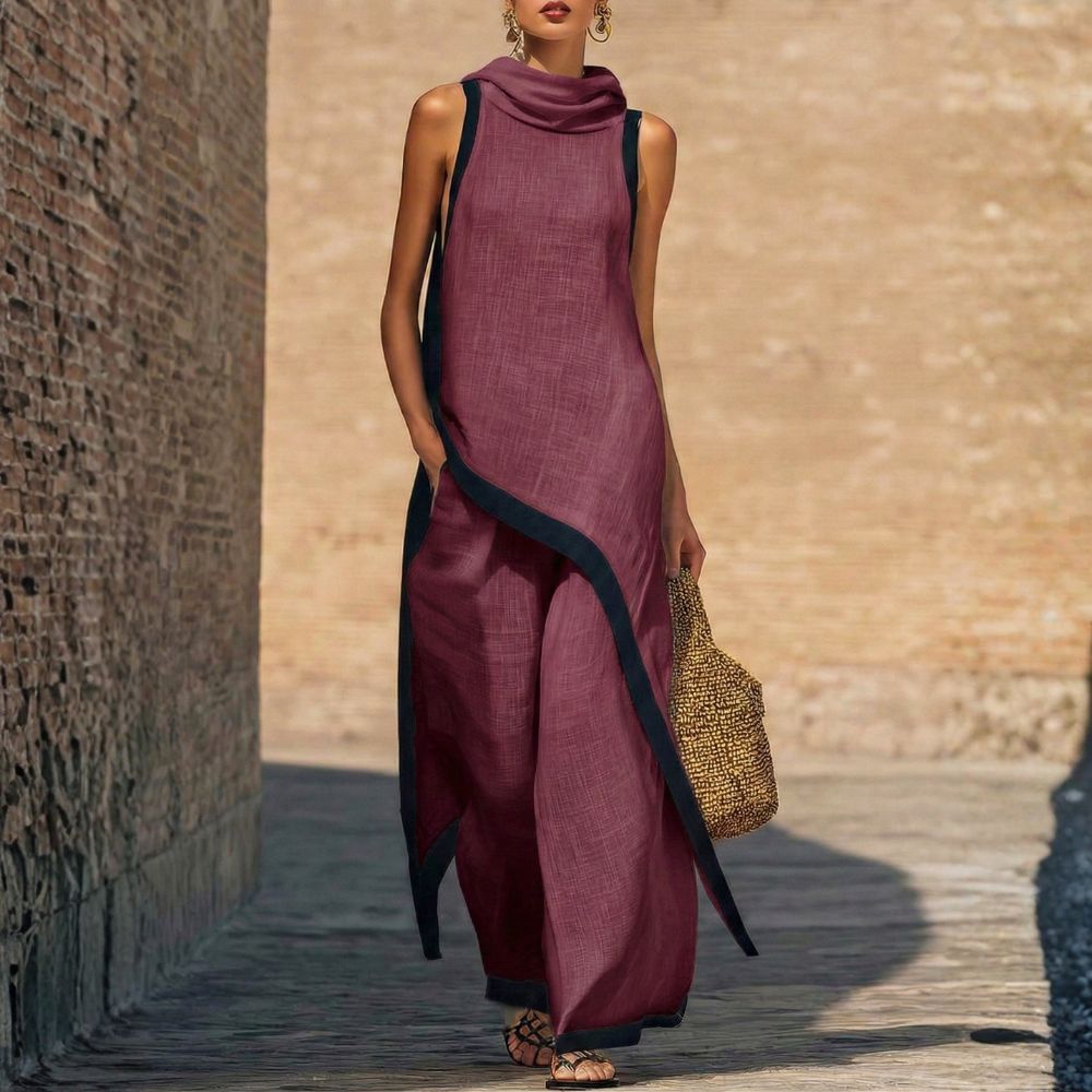 Gianna - Elegant Linen Two-Piece Set