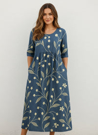 Emerald | Relaxed Midi Dress