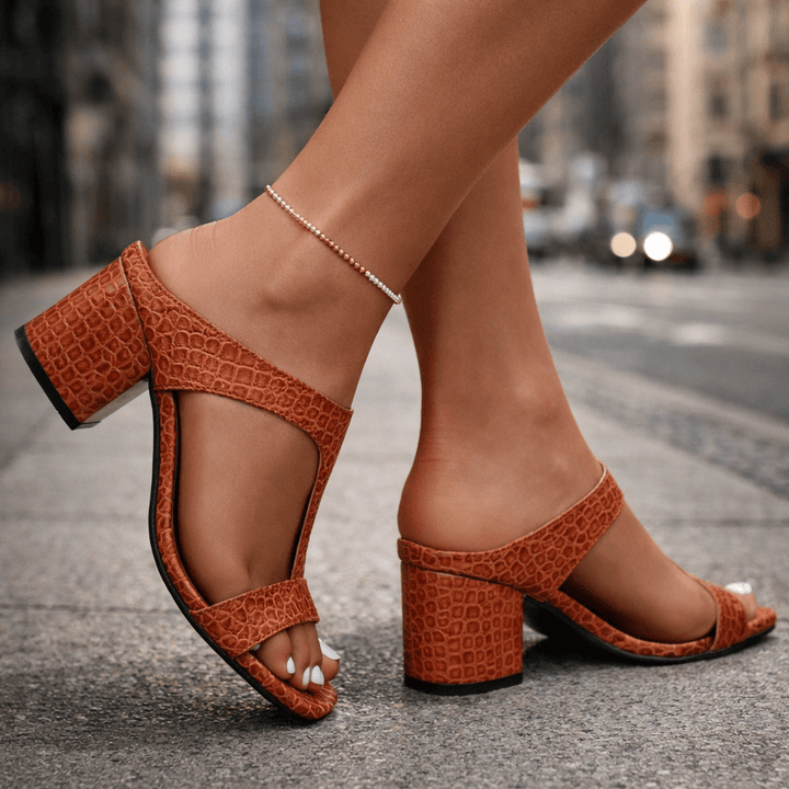Zelira Leather Heels