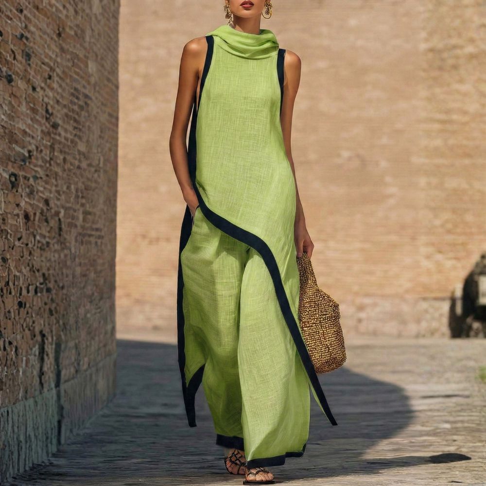 Gianna - Elegant Linen Two-Piece Set