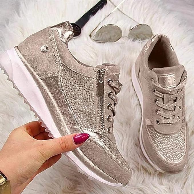 Darlene – Zip-Up Orthopedic Sneakers