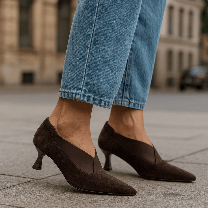Elina Suede Heels