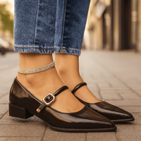Alessia Leather Heels